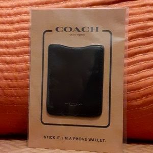 Coach Stick on Phone Wallet -NWT